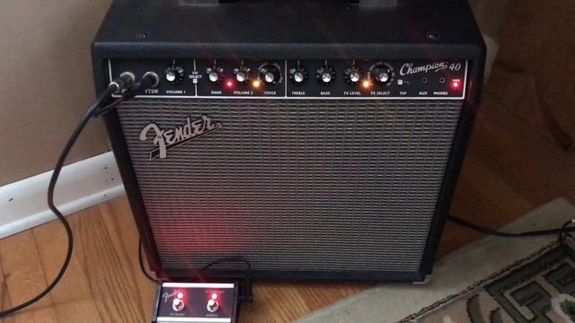 Fender Champion 40 - Gain Channel Setting смотреть онлайн