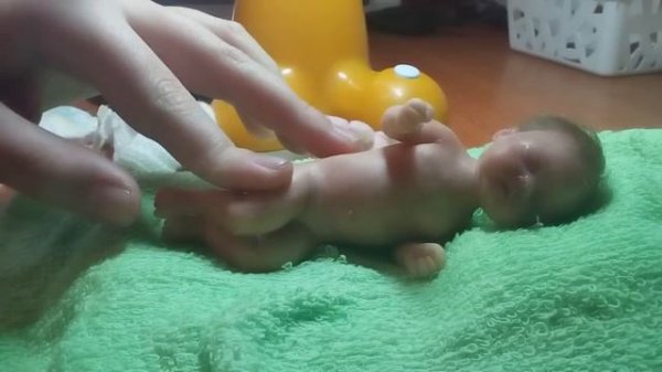 Обзор на силиконового мини Реборна + видео Знакомство👶😍😘