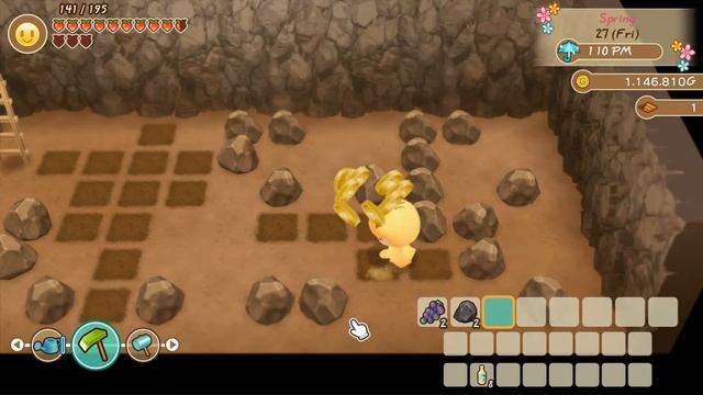 Story of Seasons Friends of Mineral Town Mining Guide Trick to Save Stamina! смотреть онлайн