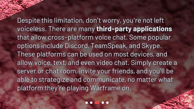 Can I voice chat with friends on different platforms in Warframe? смотреть онлайн