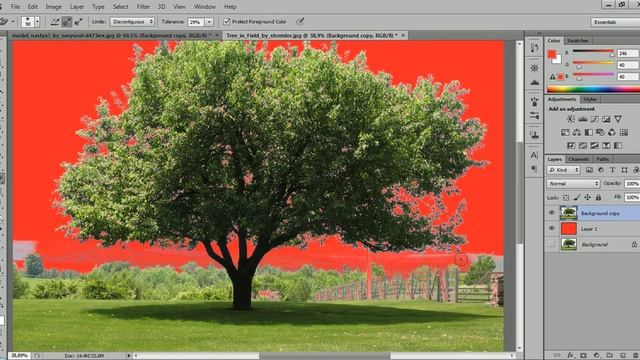 Como recortar uma árvore no Photoshop Cs6 смотреть онлайн