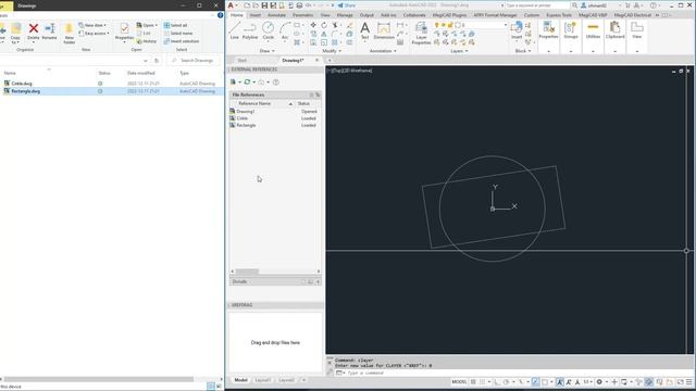 XREFDRAG AutoCad plugin смотреть онлайн