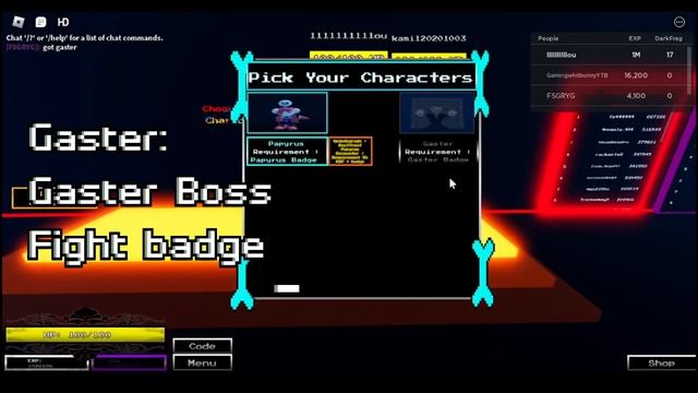Gaster Boss Fight Undertale Lost soul Remastered (Roblox) смотреть онлайн