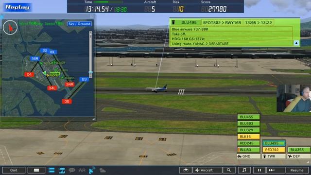 I Am An Air Traffic Controller 4 Gameplay | Ep. #61 | 1:00-1:30 PM | ATC Simulation | Realistic смотреть онлайн