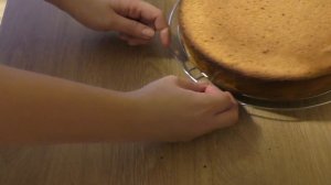 Как разрезать бисквит на ровные коржи