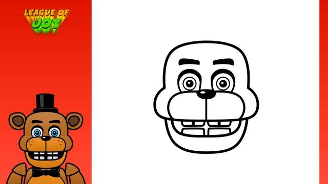 How to DRAW FREDDY FAZBEAR - Five Nights at Freddy's - FNAF смотреть онлайн