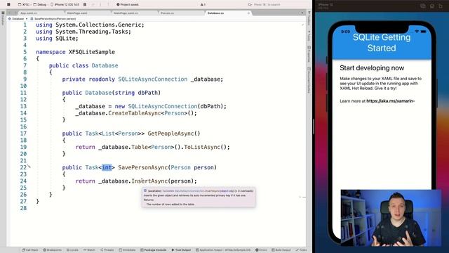 Add Databases to Your App with this Xamarin SQLite Tutorial смотреть онлайн