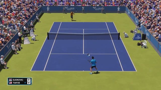 ?Nice Rally? DJOKOVIC - TIAFOE -AO Tennis 2- смотреть онлайн