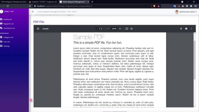 Online Magazine Management System in PHP DEMO смотреть онлайн