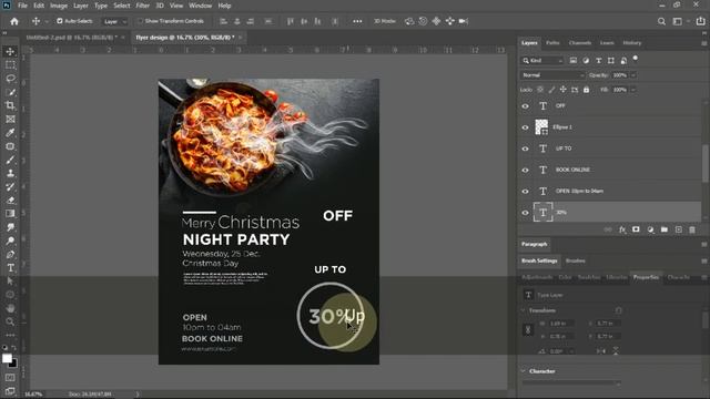 Professional flyer design in Adobe Photoshop cc 2020 смотреть онлайн
