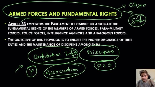 Article 33, 34, 35 | Martial Law & fundamental rights | Cultural & Educational rights | Upsc | Law смотреть онлайн