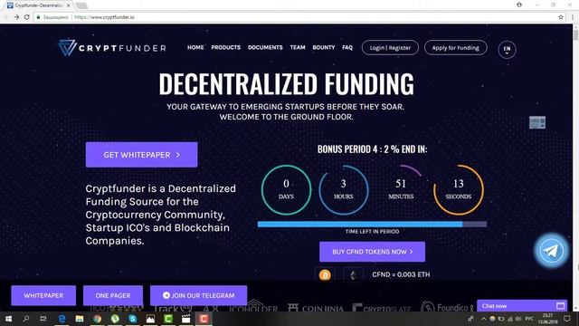 Cryptfunder - система для финансирования перспективных ICO стартапов смотреть онлайн