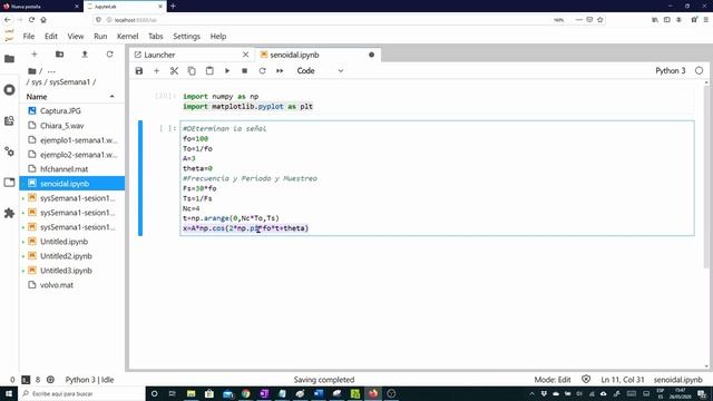 Senales Senoidales - Generación en Python смотреть онлайн