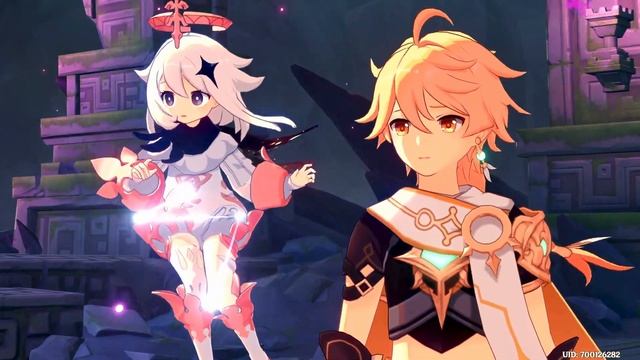 Встреча Итэра с Люмин. Задание "Мы встретимся снова". Genshin Impact. смотреть онлайн