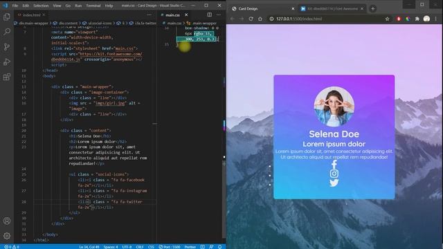 Cool CSS Card Design смотреть онлайн