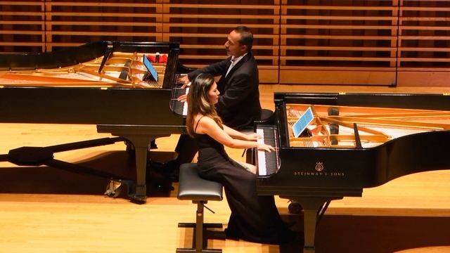 Milonga del Angel for Two Pianos by Astor Piazzolla, Performed by DUO MUNDI GEORGE & GULI смотреть онлайн