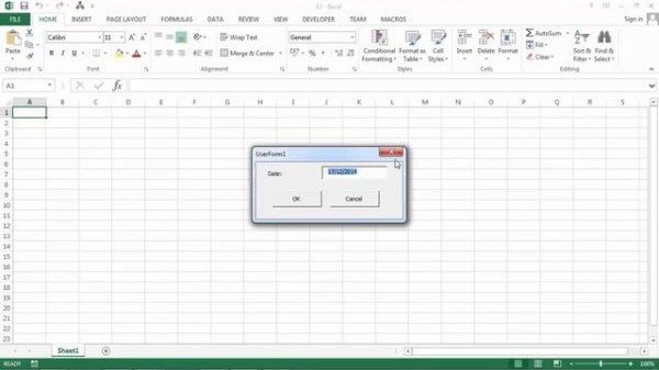 Excel VBA UserForm TextBox - How to format date