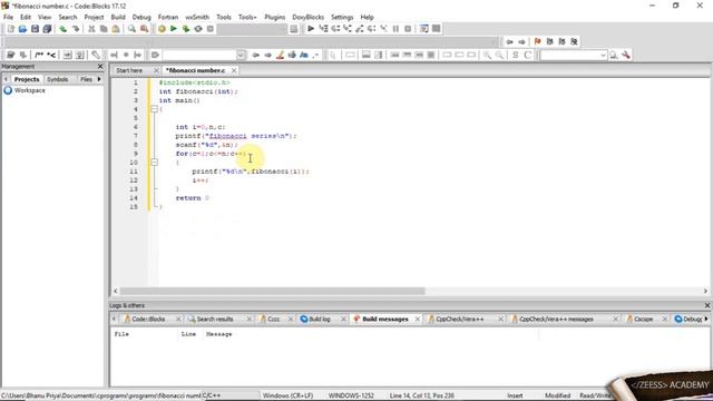 C Programme to Print Fibonacci series | C Programming Tutorials ?‼️ смотреть онлайн