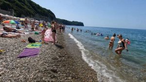 Новомихайловский, лето 2024. Прогулка у черного моря. КРАСОТКИ НА ПЛЯЖЕ.