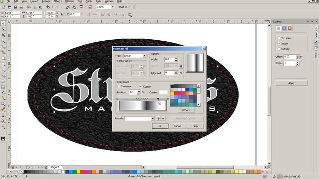 CorelDRAW tutorial on how to create chrome type with leather background смотреть онлайн