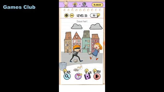 Brain Test - Game play - LEVEL (21 TO 25) - (Games Club) смотреть онлайн