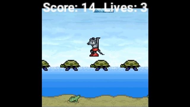 turtles java game - мыши прыгают по спинам черепах через реку смотреть онлайн