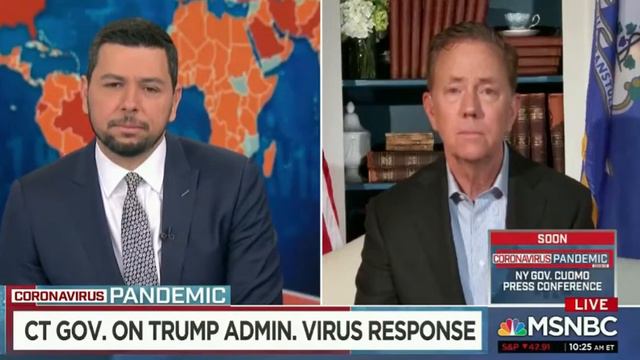 CT Gov. Ned Lamont responds to the opening of businesses in southern states (MSNBC 04.21.20) смотреть онлайн