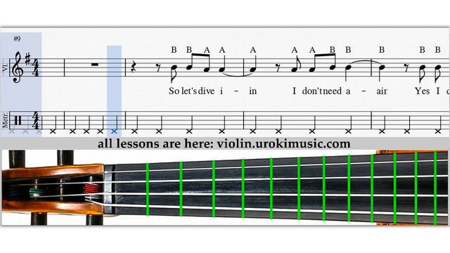 Conchita Wurst - Up For Air - How To Play Violin - Sheet Music Fingering