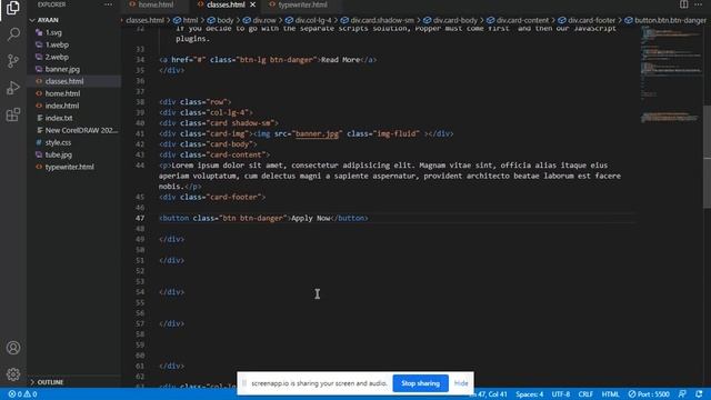 classes in bootstrap смотреть онлайн