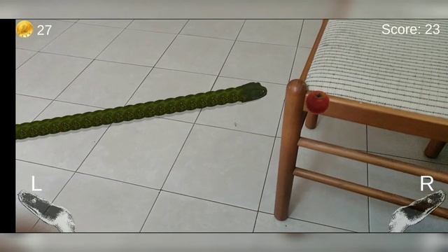 Snake game in Augmented Reality (ARCore) - Gameplay Preview смотреть онлайн