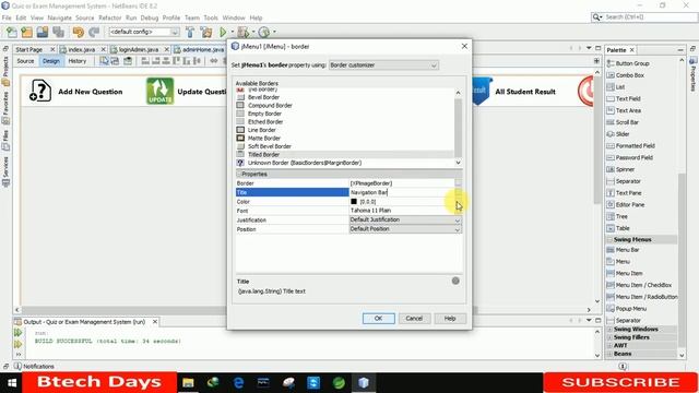 3. Quiz or Exam Management System in java - Admin Home Page (JFrame, Mysql Database, Netbeans IDE) смотреть онлайн