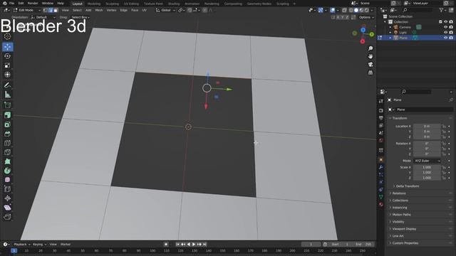 Вырезаем круглую дырку в Blender 3D смотреть онлайн