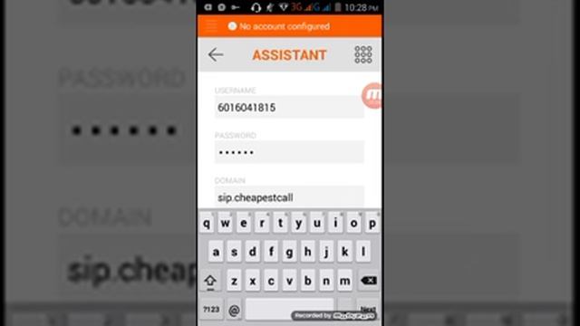 LinPhone Android SIP Settings Stey By Step Video.