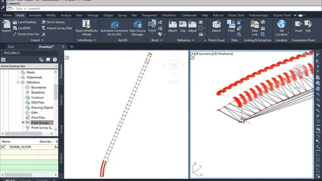 CIVIL 3D CONCEPTUAL MODELING OF TUNNEL'S SURFACE смотреть онлайн