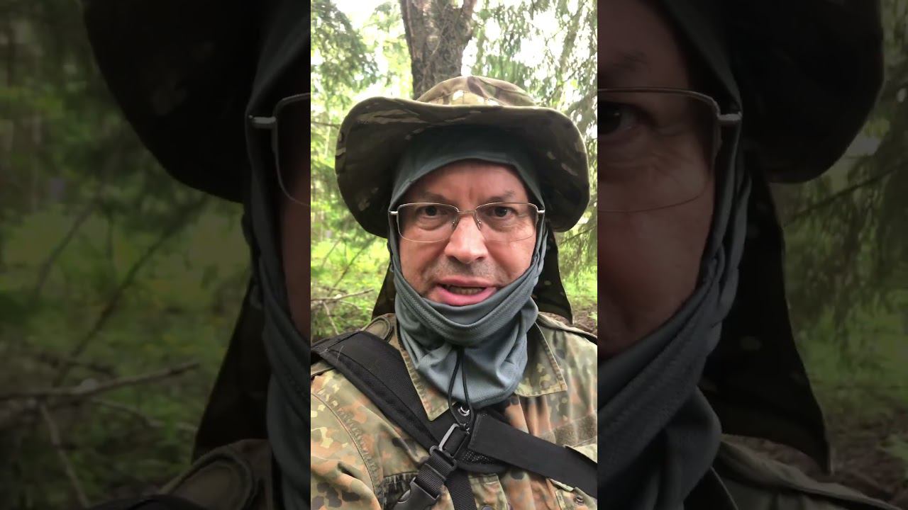 БАЛАКЛАВА КАК СРЕДСТВО ЗАЩИТЫ ОТ КОМАРОВ! #балаклава #экипировка #mushroom #лето #комары #лес #грибы