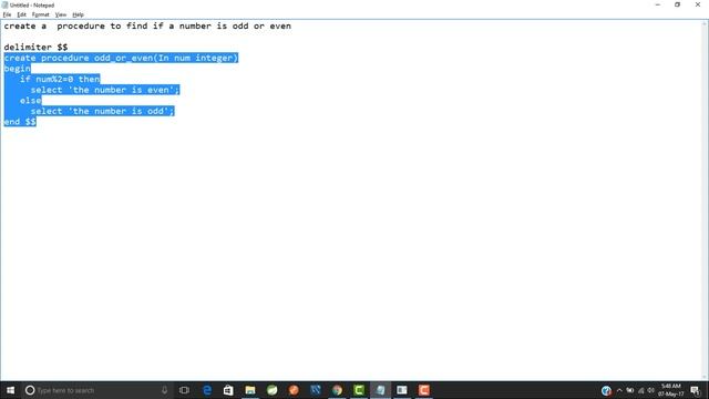 Stored Procedures in Mysql part-1 смотреть онлайн