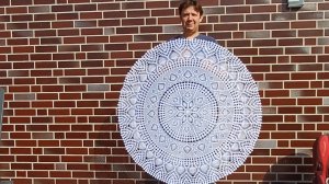 Скатерть крючком. Вторая часть.