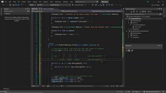 C# - Multidimensional Rectangular Arrays смотреть онлайн