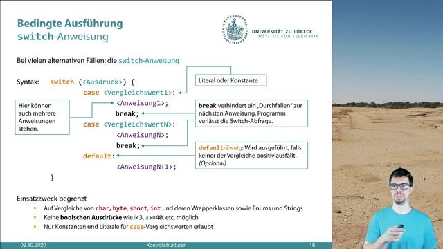 UzL Programmieren, Programmierkurs Java S02E03: Kontrollstrukturen смотреть онлайн