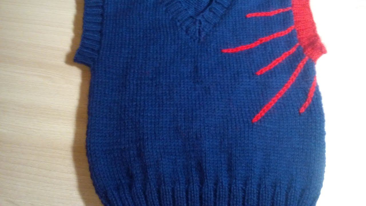 Детская жилетка спицами, с рисунком " солнышко ". Мастер-класс. смотреть онлайн