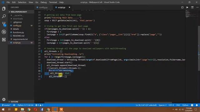 Wrote a Python Script to Download Thousands of HD Wallpapers. ?? смотреть онлайн