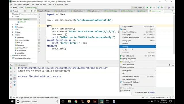 How to use Python's DB API 2.0 to access SQLite database смотреть онлайн