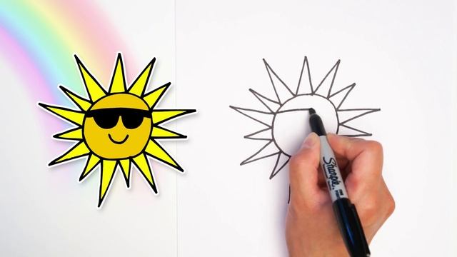 SUN Drawing - Easy Kids Drawings смотреть онлайн
