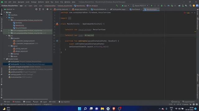 Recyclerview using firebase in android studio kotlin hindi смотреть онлайн