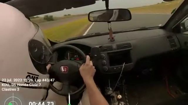 Honda Civic coupe EM2 at circuit Clastres смотреть онлайн
