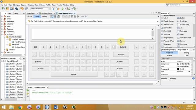 JAVA KEYBOARD Part 1 IN NETBEAN GUI Based смотреть онлайн