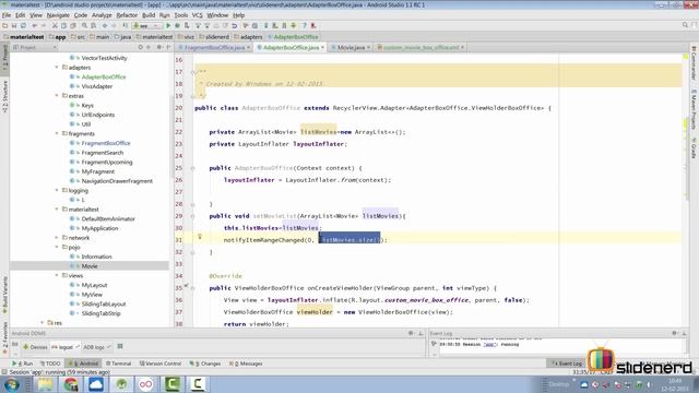 250 Android Web Service Tutorial RecyclerView + Volley + JSON | смотреть онлайн