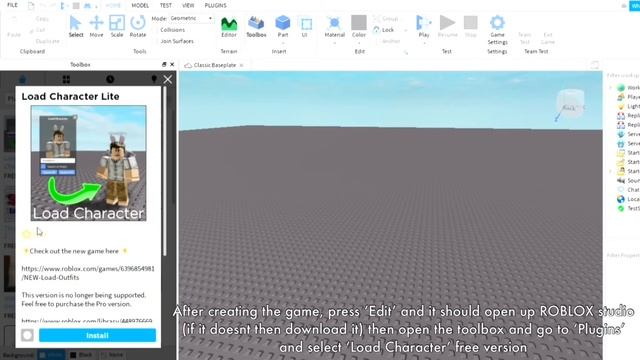 HOW TO DOWNLOAD ‘LOAD CHARACTER’ FOR FREE | ROBLOX смотреть онлайн