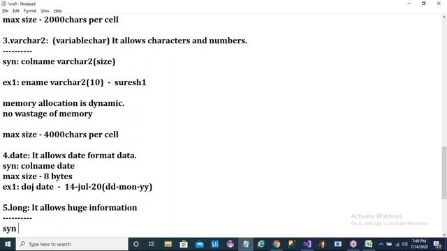 ORACLE 19c tutorial || Demo - 2 || by Mr. Suresh On 14-07-2020 @7PM смотреть онлайн