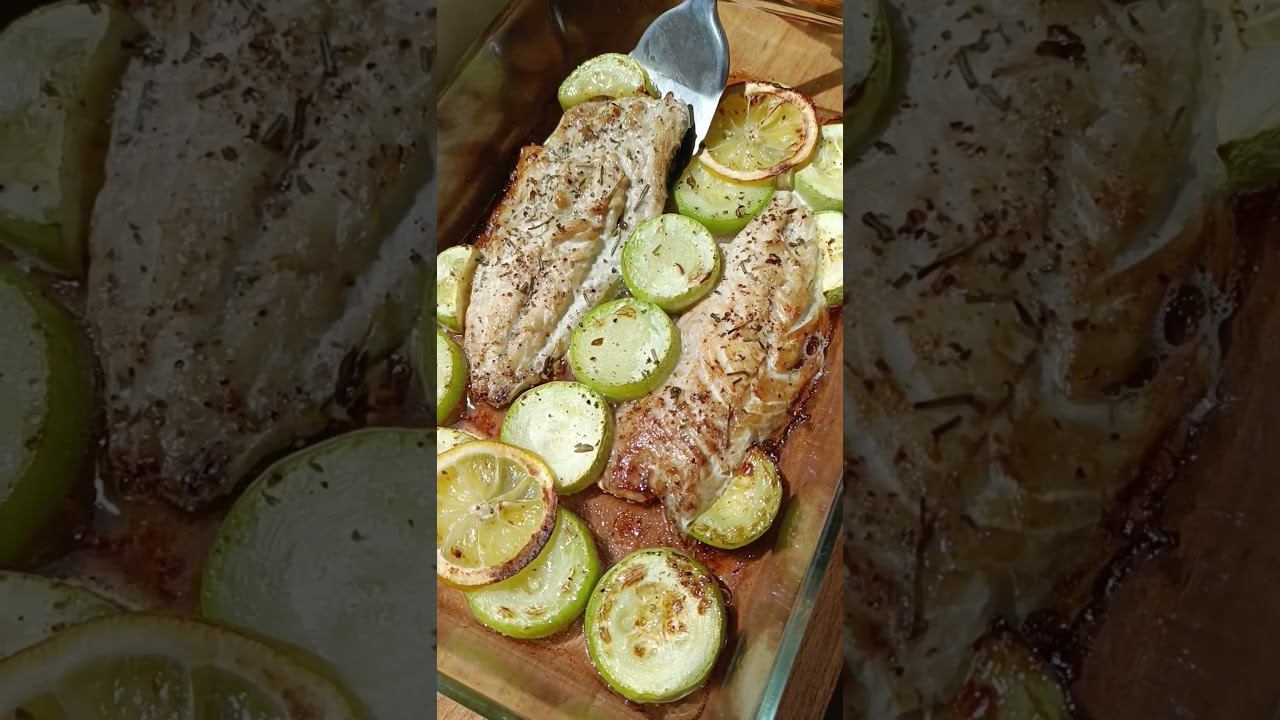 Запекаем скумбрию на обед!